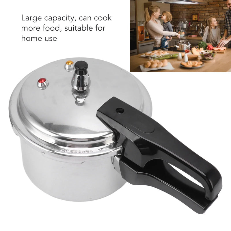 3L Pressure Cooker Aluminium Alloy 18cm Bottom 3L Mini Pressure Cooker for Gas Stove