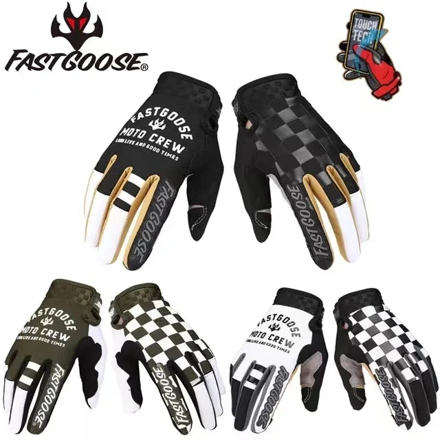 Luvas de Motocross Para Tela Sensível ao Toque - Estilo Rápido, Ideais para Ciclismo e Esportes Off Road