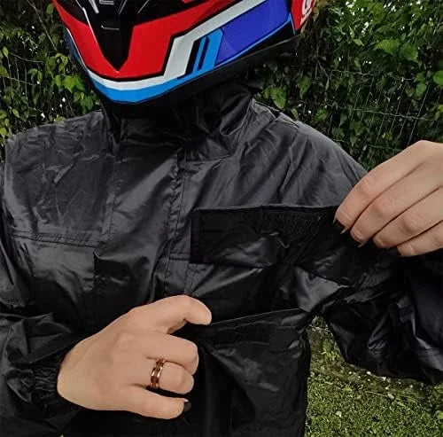 Capa de chuva para motociclista de nylon com tecnologia leve e impermeável durável