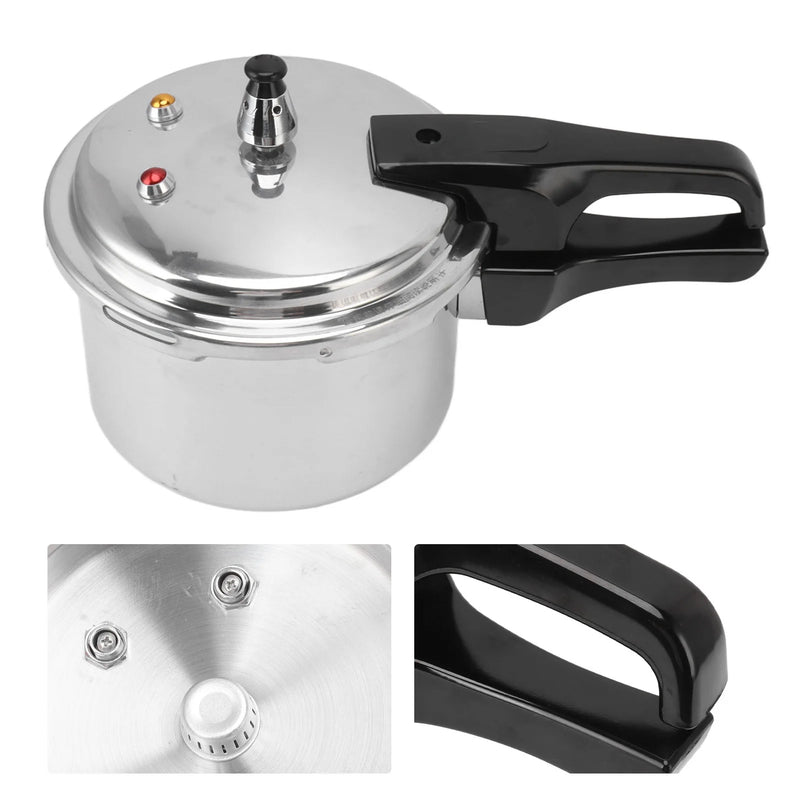 3L Pressure Cooker Aluminium Alloy 18cm Bottom 3L Mini Pressure Cooker for Gas Stove