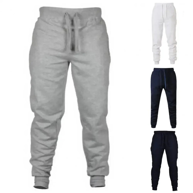 Calça Longa Masculina de Moda com Estampa, Fleece para Outono e Inverno, Casual e Confortável para Esportes e Lazer