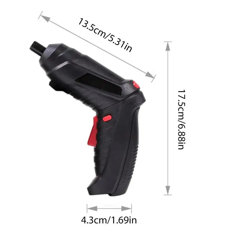 Parafusadeira Elétrica Recarregável 4.2V Mini Furadeira Portátil Multifuncional Dobrável para Uso Doméstico
