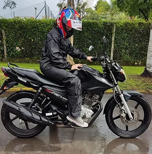 Capa de chuva para motociclista de nylon com tecnologia leve e impermeável durável